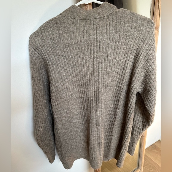 H&M Cozy Ribbed Knit Cardigan - Brown - Picture 6 of 6